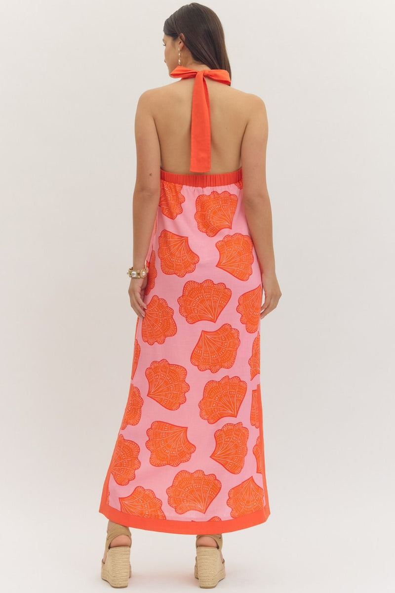 Abby Kate Halter Maxi Dress, Pink  North & Main Clothing Company