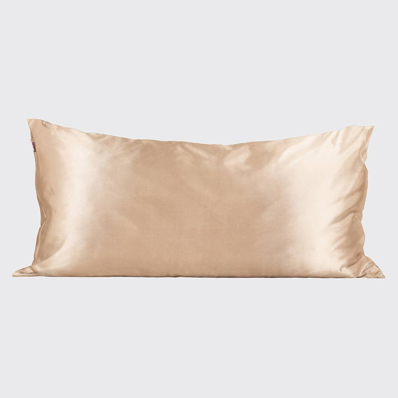 Satin King Pillowcase, Champagne | Kitsch