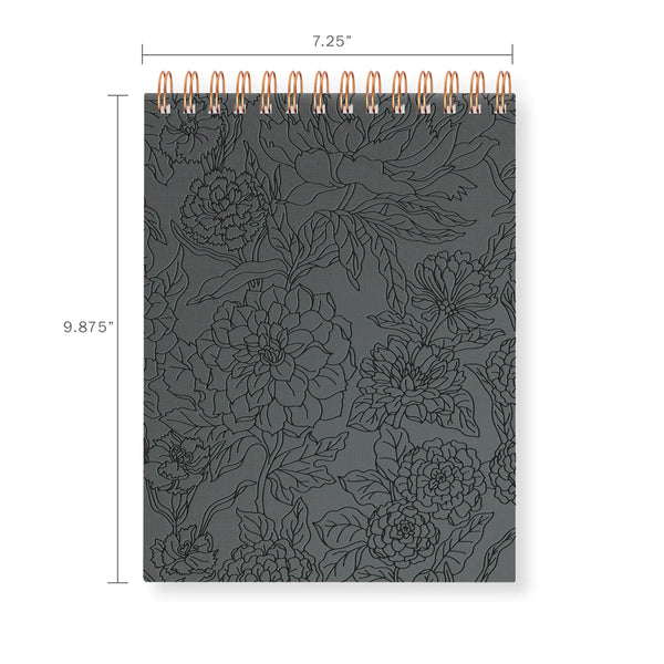 Seventies Floral Sketchbook, Slate Floral | Fringe Studio