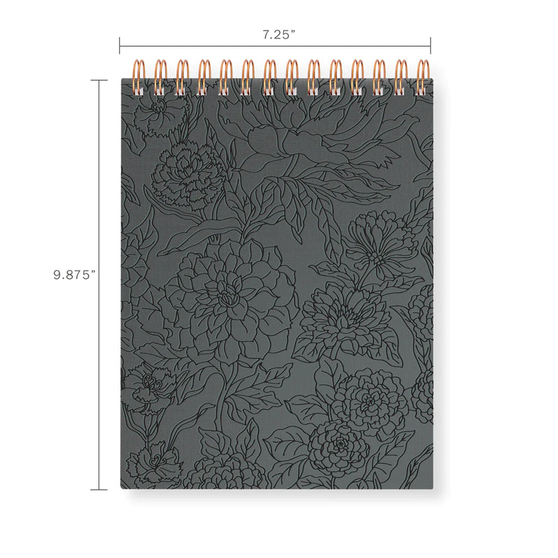 Seventies Floral Sketchbook, Slate Floral | Fringe Studio