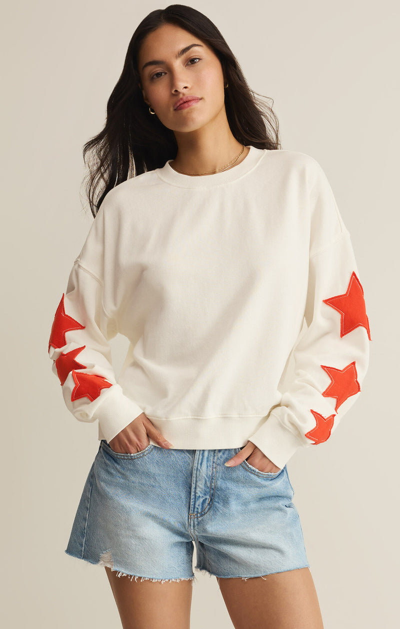 Stars First Date Sweatshirt, Sea Salt | Z Supply – North & Main
