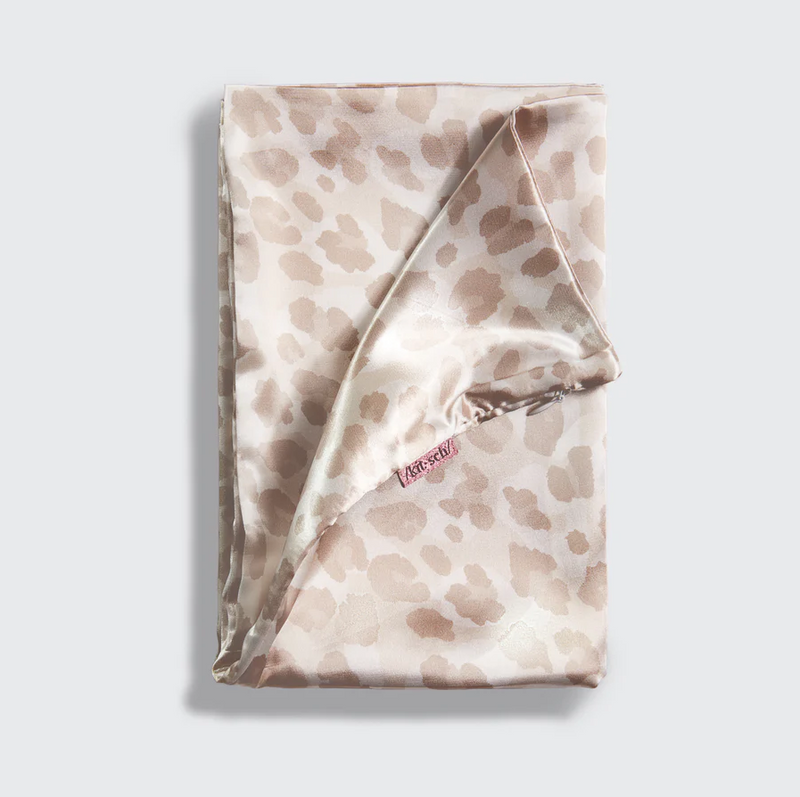 Satin Standard Pillowcase, Leopard | Kitsch