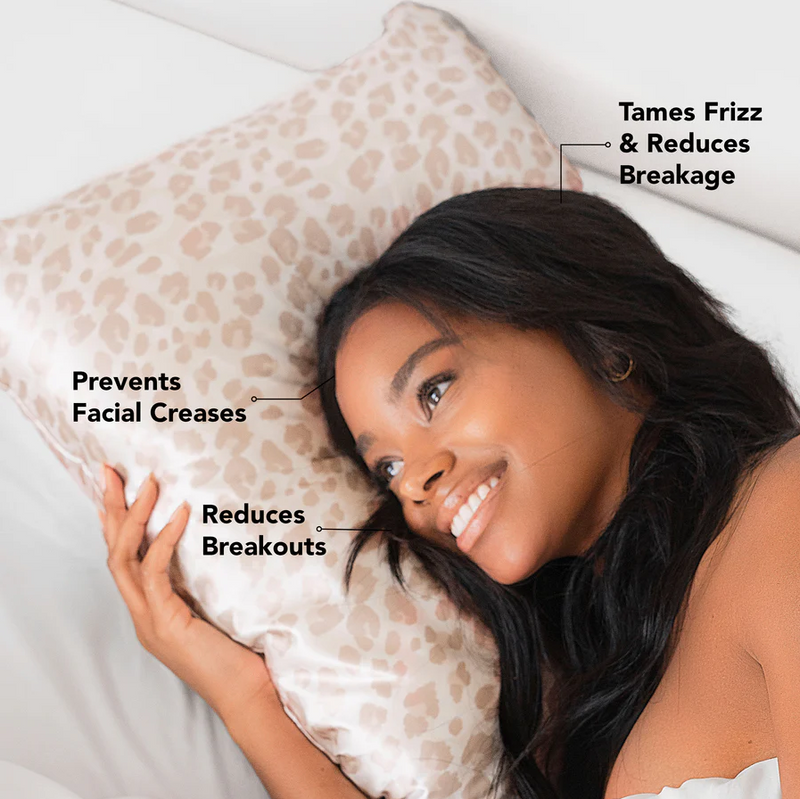 Satin Standard Pillowcase, Leopard | Kitsch