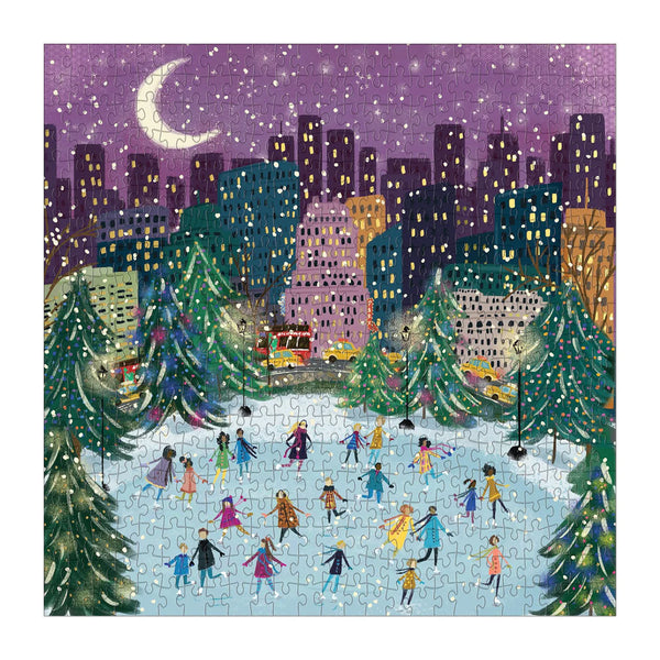 500 Piece Merry Moonlight Skaters Puzzle