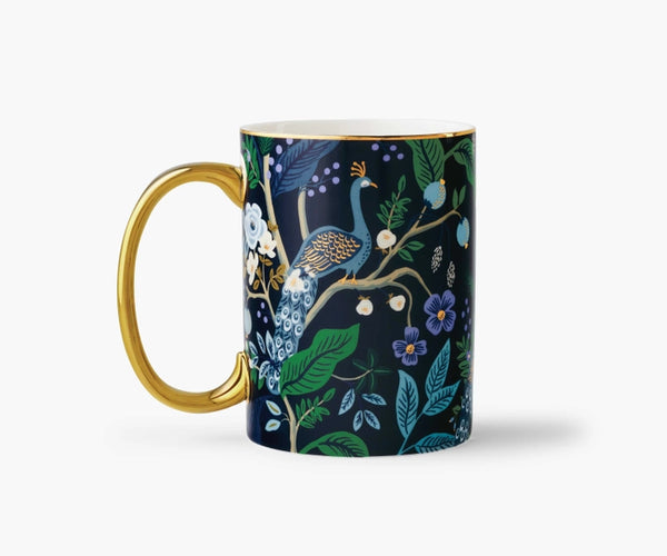 Peacock Porcelain Mug | Rifle Paper Co.