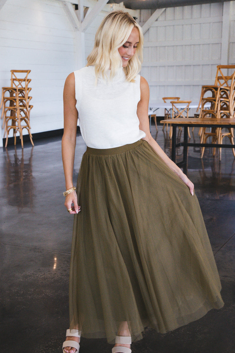 Keep It Easy Sleeveless Sweater, Milk | Sanctuary