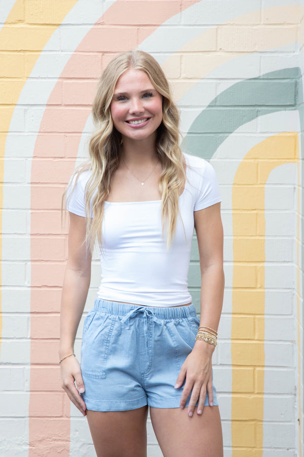 Clean Lines Baby Tee, White | Free People