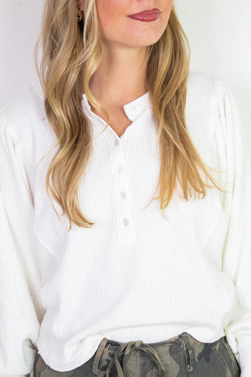 Quinn Knit Top, Ivory | Free People