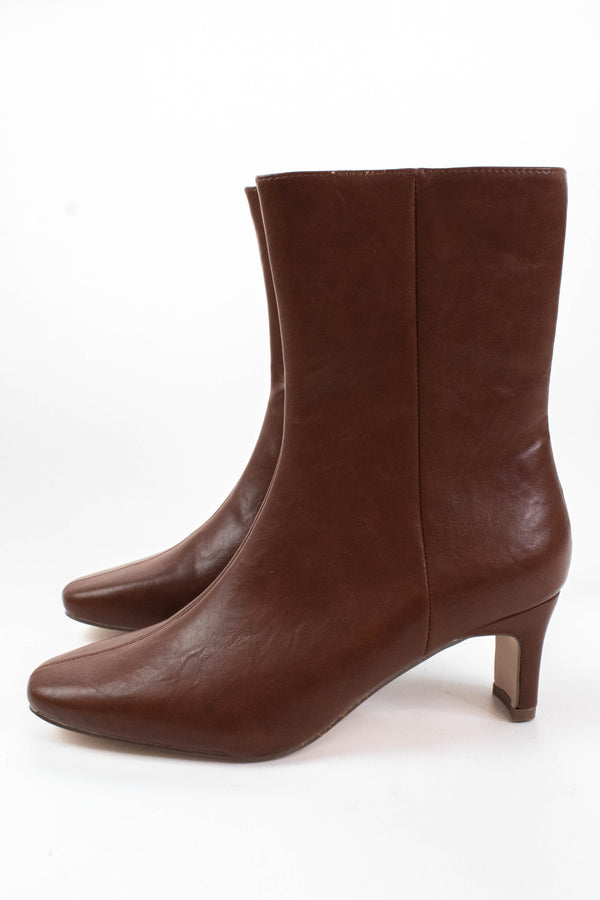 Adler Faux Leather Ankle Boot, Cognac | Beach by Matisse