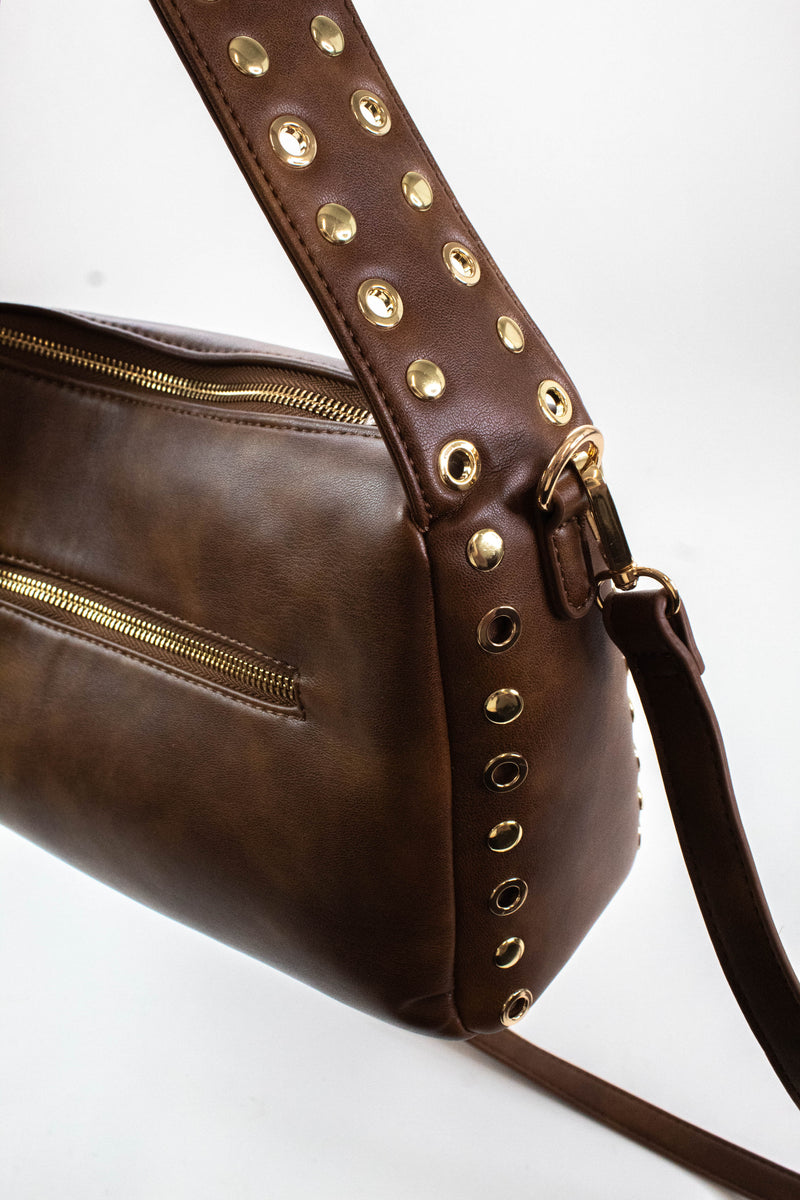 Jane Crossbody Bag, Cognac | Moda Luxe