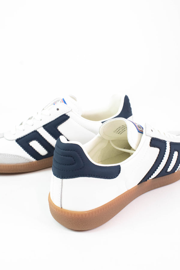 Cloud Lace Up Vintage Sneaker, Navy | Back 70