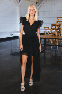 Toulouse Tulle Dress, Black