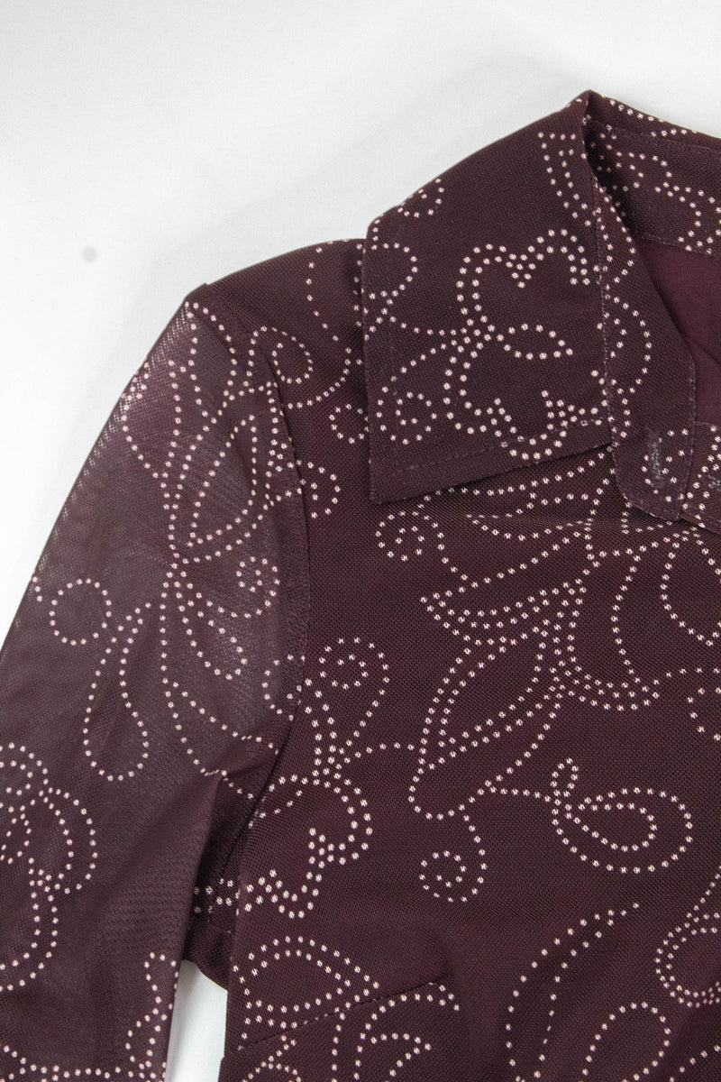 Beatrice Mesh Button Down, Bohemian | Sanctuary