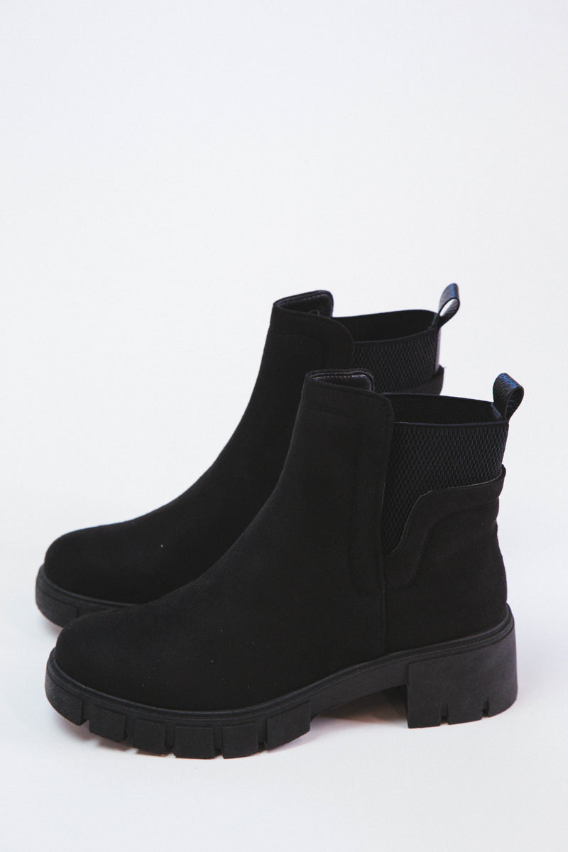 Renley Suede Bootie, Black