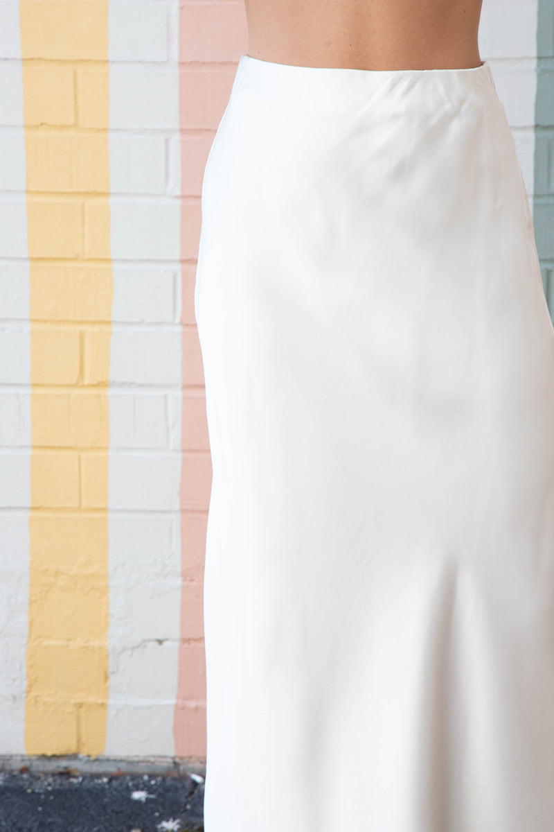 Brinley Satin Maxi Skirt, Alpaca