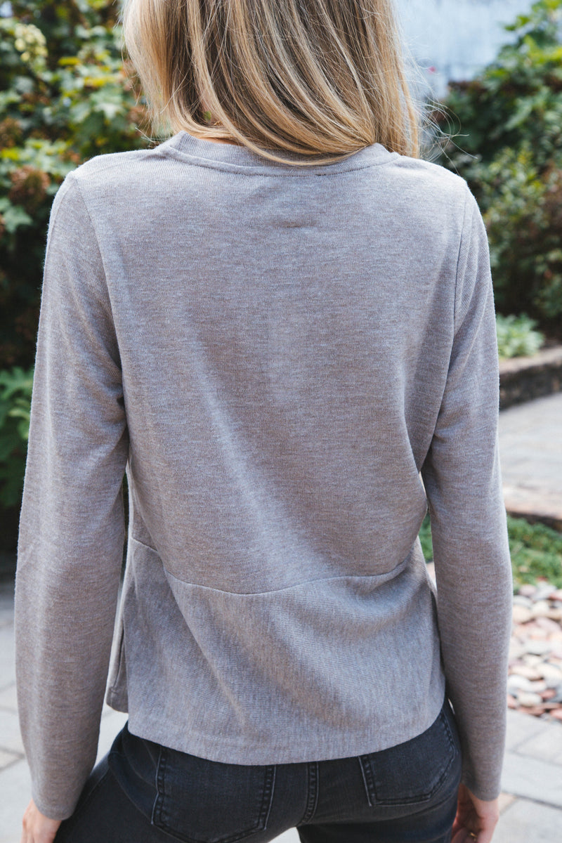 Knot Your Business Knit Top, Heather Canteen | Sanctuary