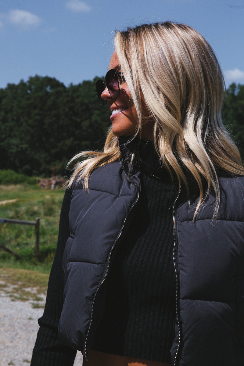 Ready To Roll Puffer Vest, Black