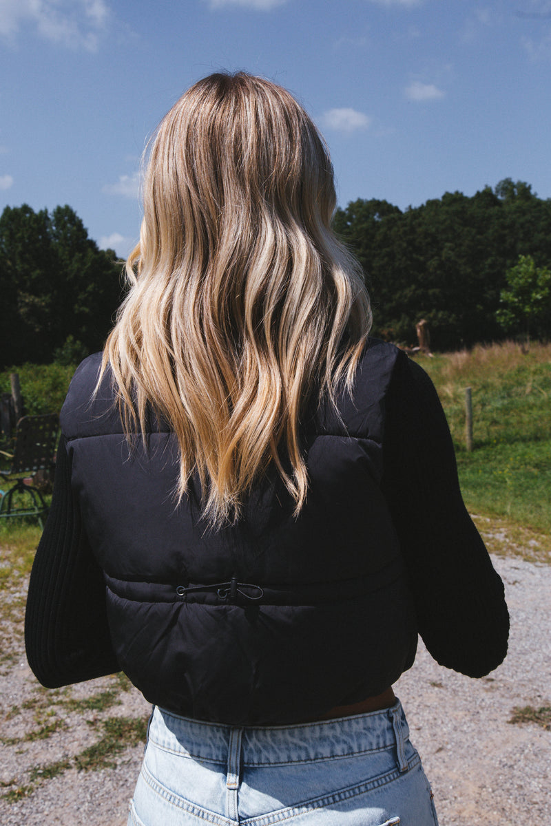 Ready To Roll Puffer Vest, Black