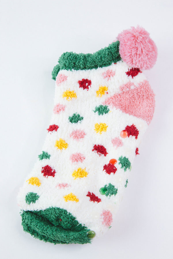 Fi Dot Plush Home Socks