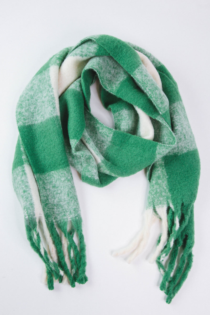 Mariah Knit Scarf, Green