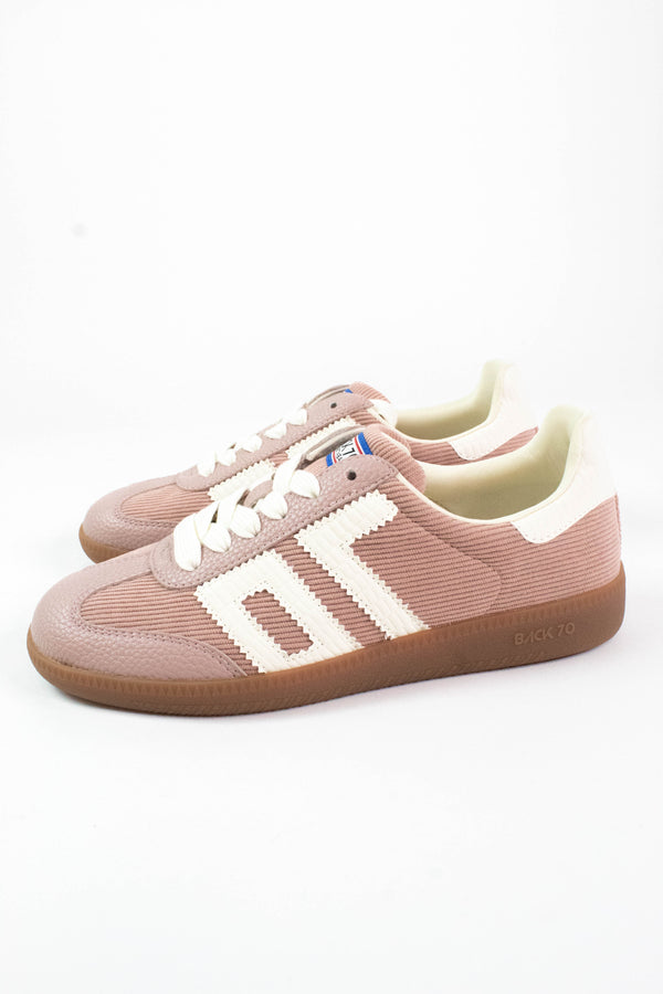 Cloud Corduroy Vintage Sneaker, Nude Milk | Back 70