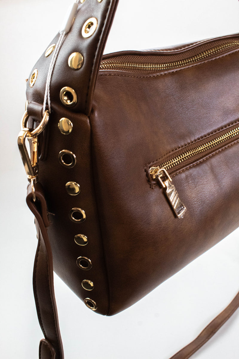 Jane Crossbody Bag, Cognac | Moda Luxe