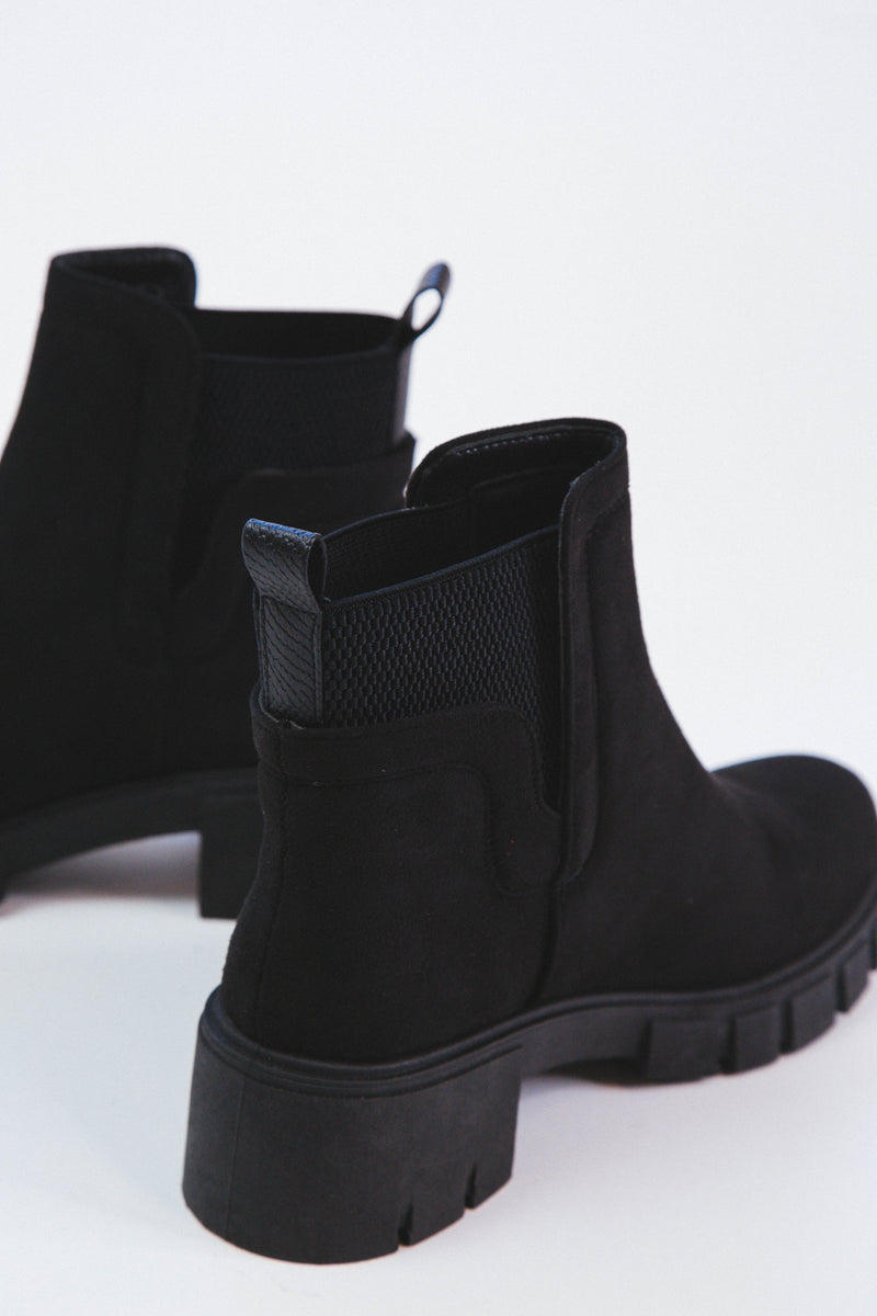 Renley Suede Bootie, Black