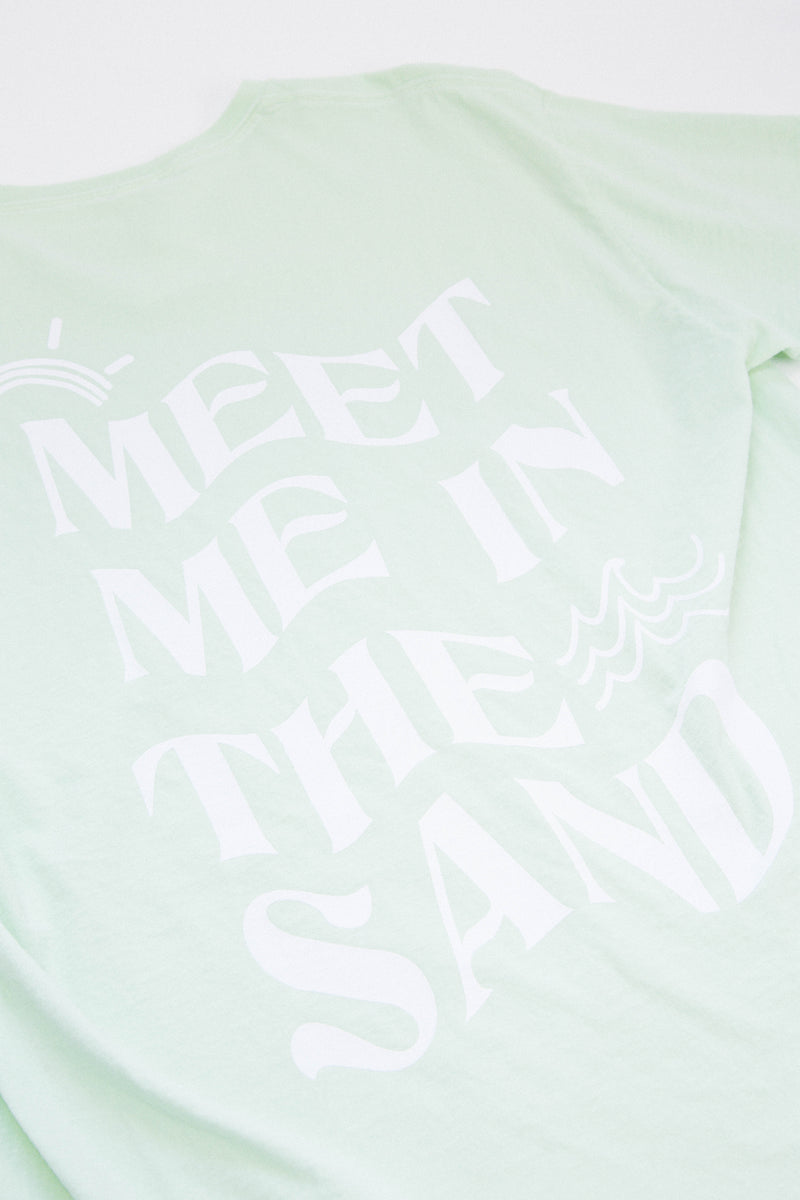 Meet Me In The Sand Graphic Tee, Paradise Lime