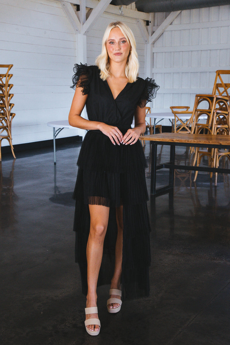 Toulouse Tulle Dress, Black