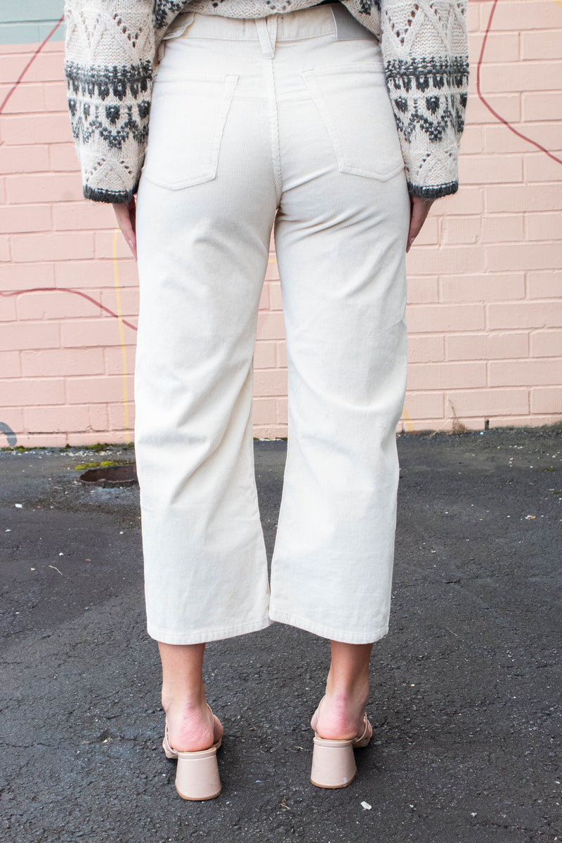 Deep Trance Corduroy Pant, White Swan | Free People