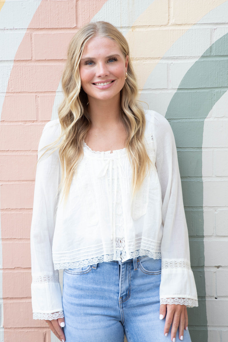 Forevermore Long Sleeve Top, Ivory | Free People