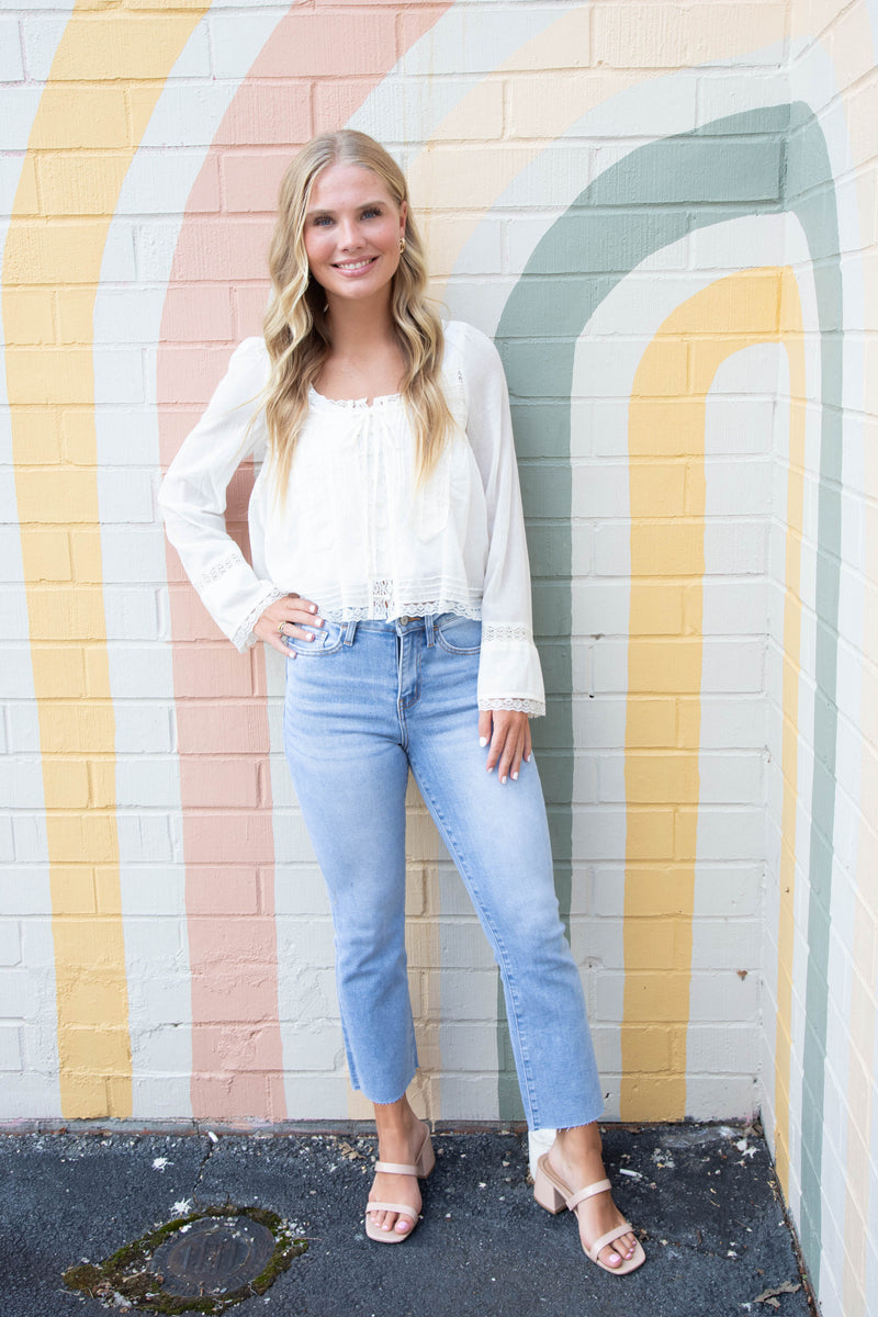 Forevermore Long Sleeve Top, Ivory | Free People