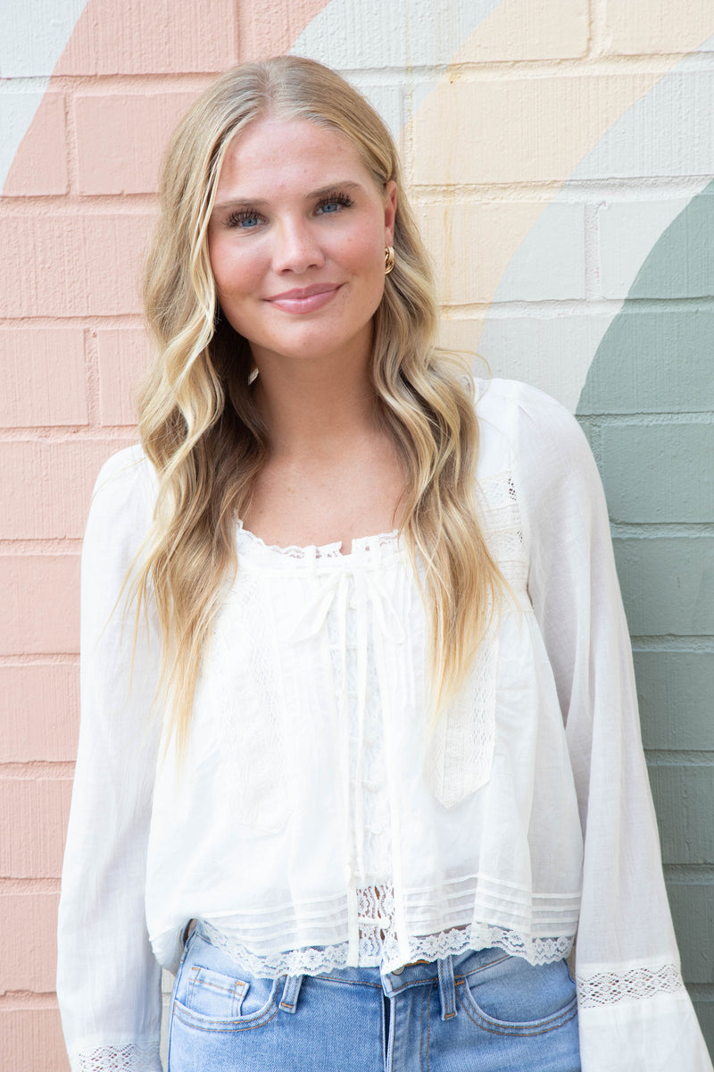Forevermore Long Sleeve Top, Ivory | Free People