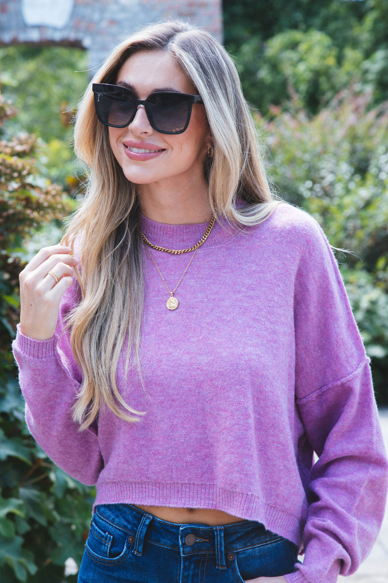 Sammie Sweater, Vintage Plum