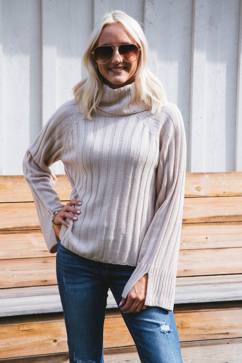 Its Cold Outside Cowl Neck Sweater, Toasted Marshmallow | Sanctuary