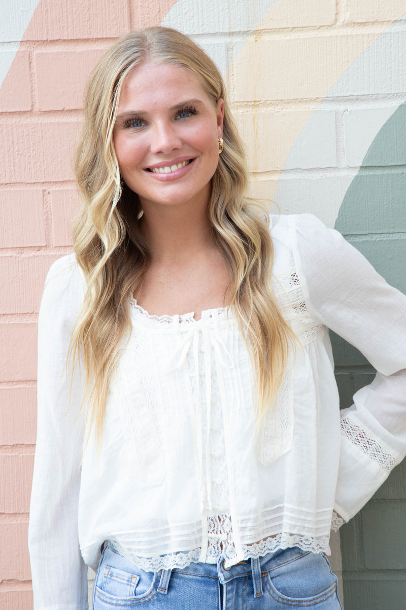 Forevermore Long Sleeve Top, Ivory | Free People