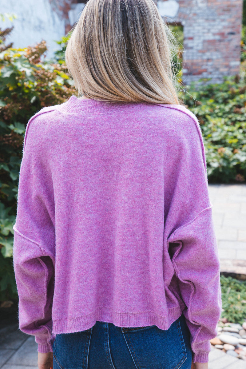 Sammie Sweater, Vintage Plum