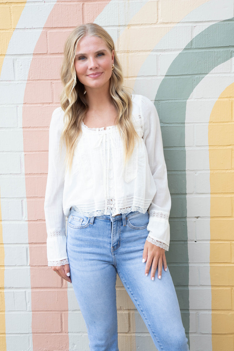 Forevermore Long Sleeve Top, Ivory | Free People