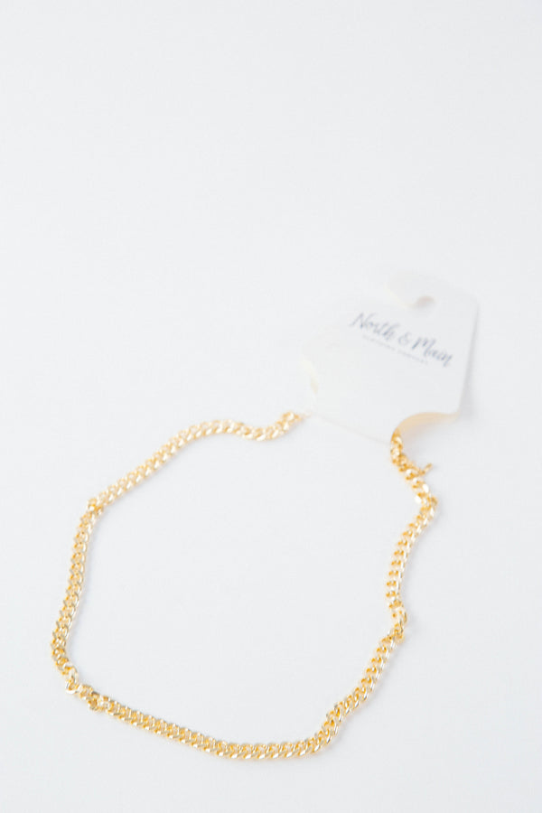 Darci Cuban Chain Necklace, Gold