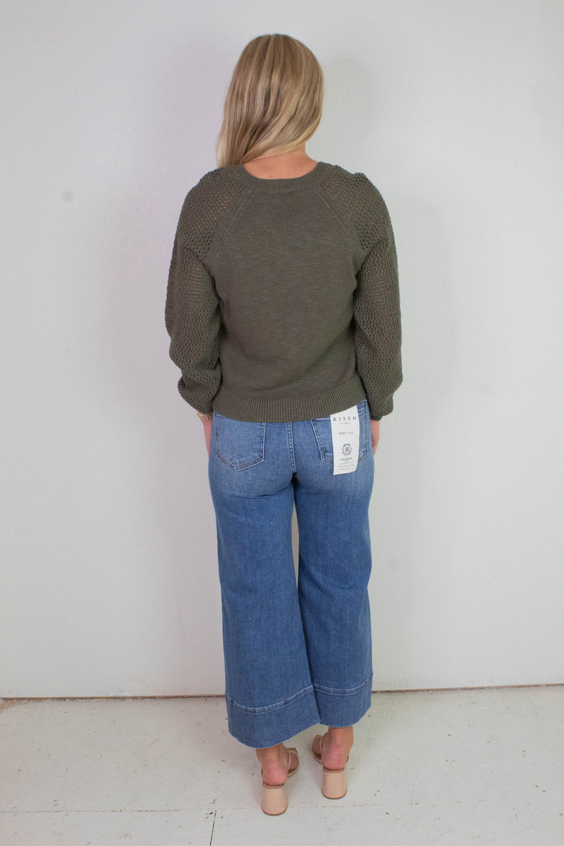 Perfect Time V-Neck Sweater, Kalamata | Sanctuary