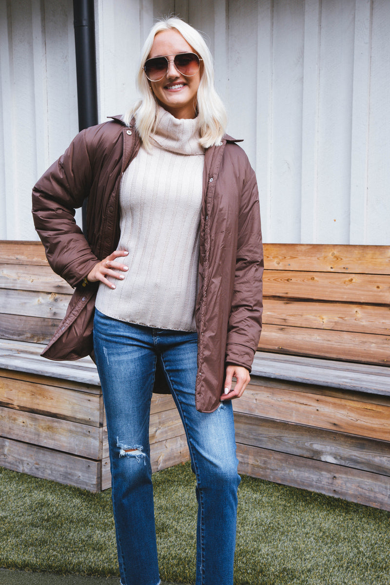 Its Cold Outside Cowl Neck Sweater, Toasted Marshmallow | Sanctuary