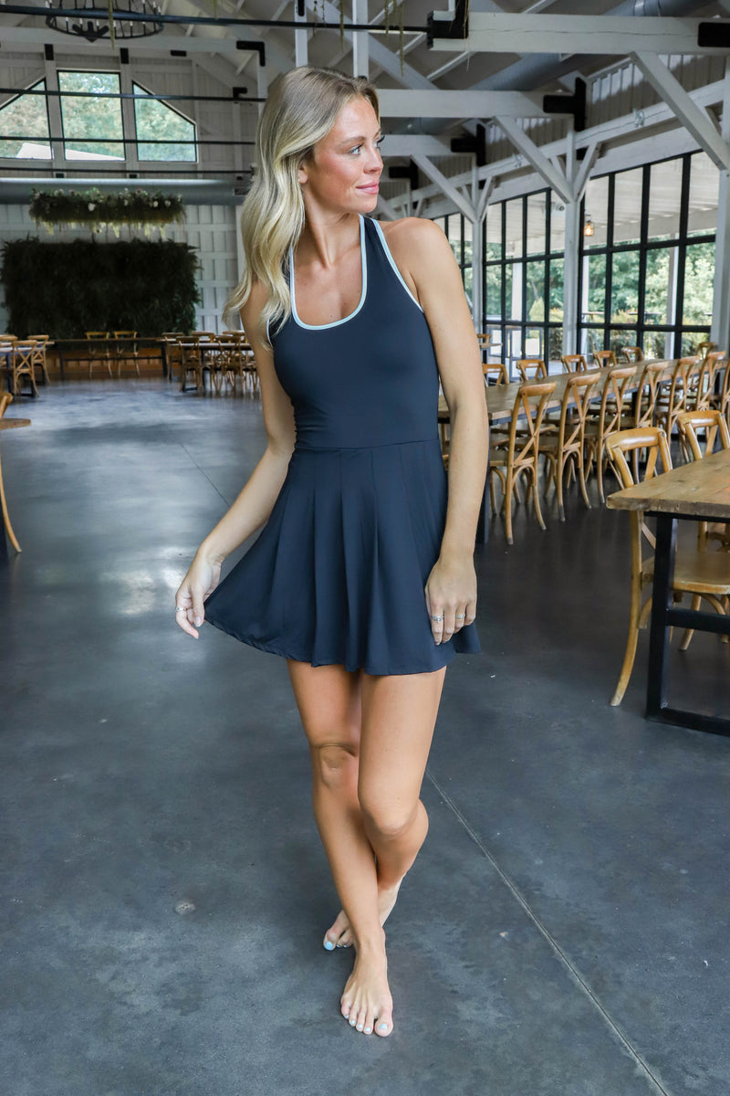 Fashion Sporty Dresses Active Dresses With Shorts Women's Tennis Athletic Dress With Built-in Shorts Workout Fashion Sporty Dresses Active Dresses With Shorts Women's Tennis Athletic Dress With Built-in Shorts Workout