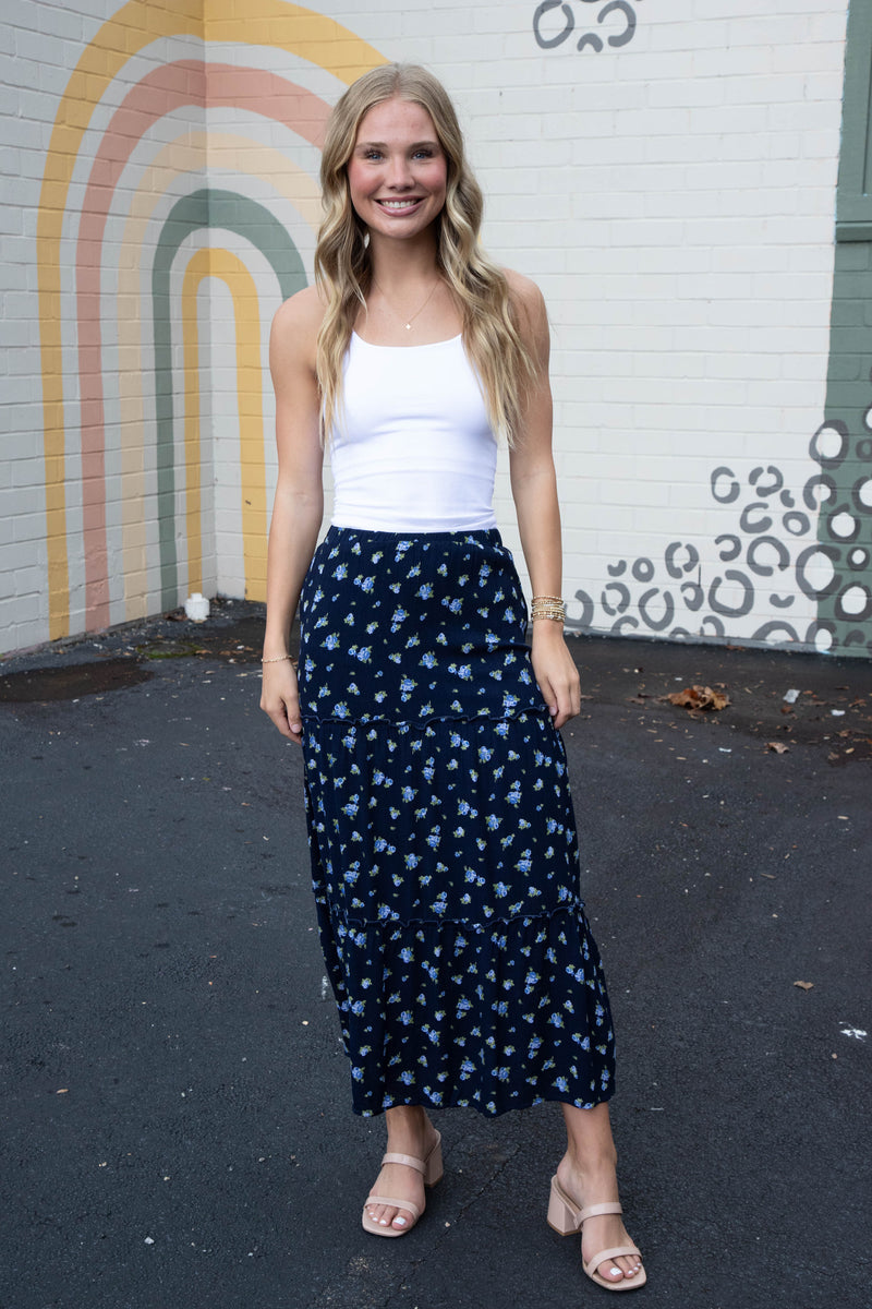 Lucille Double Layer Cropped Cami, White