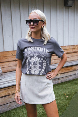 Nashville Music City Graphic Tee, Asphalt