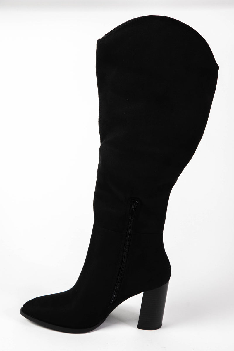 Fallal Tall Dress Boot, Black