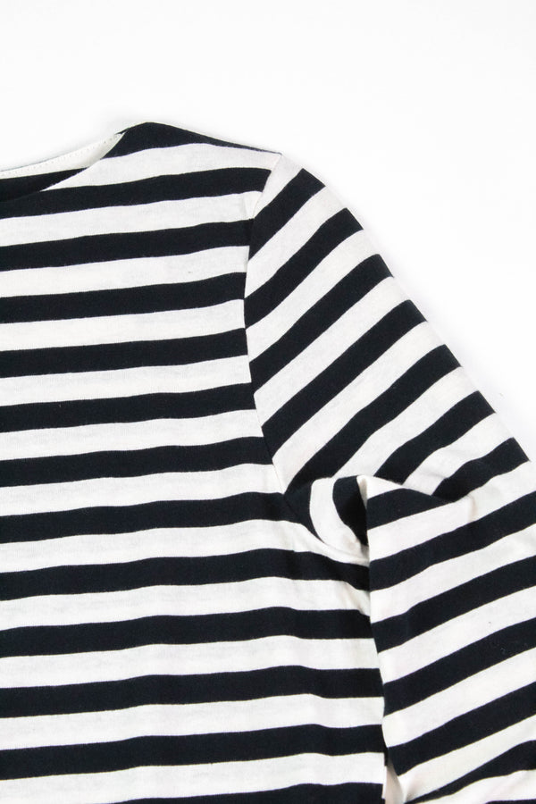 Bethel Boatneck Tee, Light Oat/Black Stripe | Sanctuary