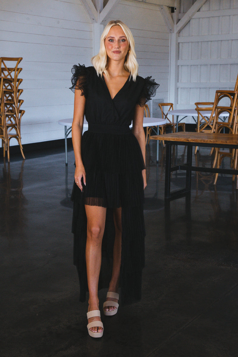 Toulouse Tulle Dress, Black