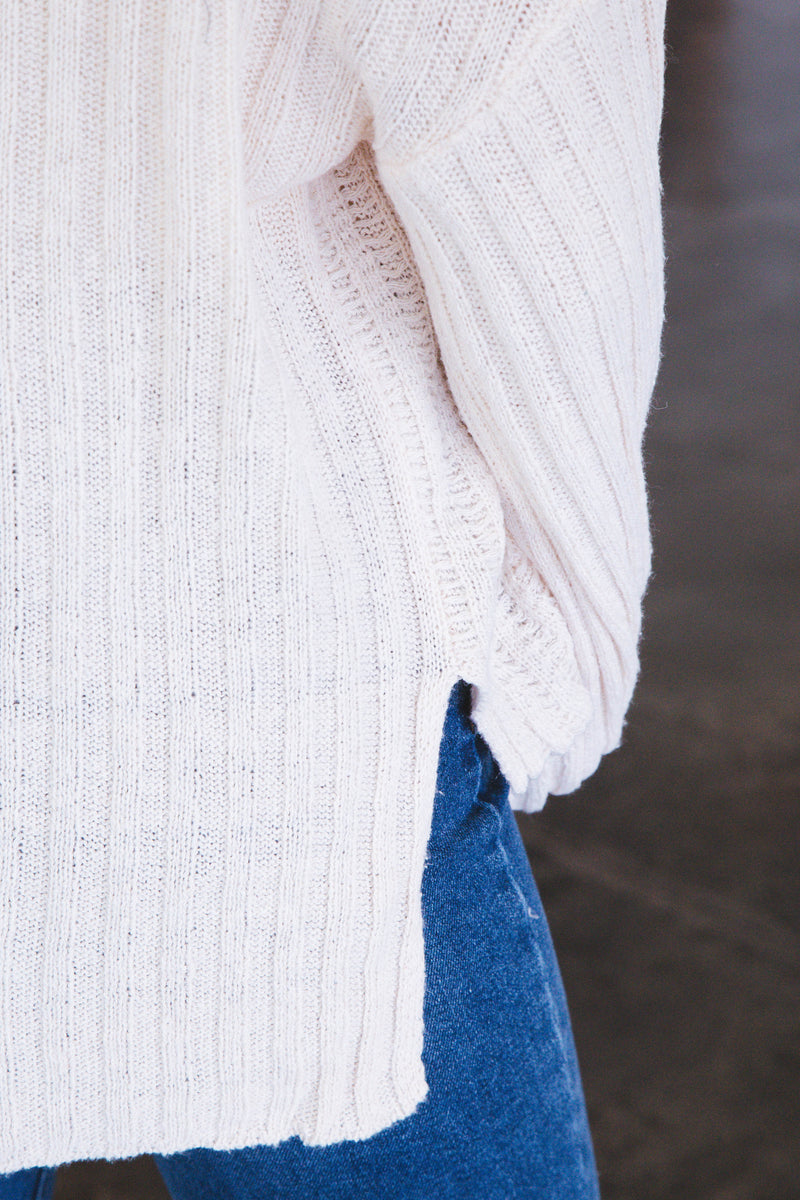 Good Move Pullover Sweater, Cream