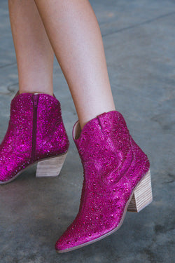 Harlow Rhinestone Bootie, Hot Pink | Matisse