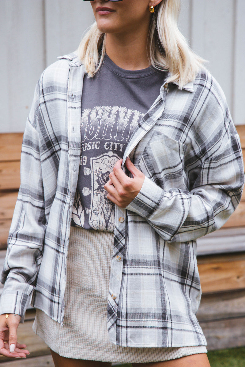 Nashville Music City Graphic Tee, Asphalt